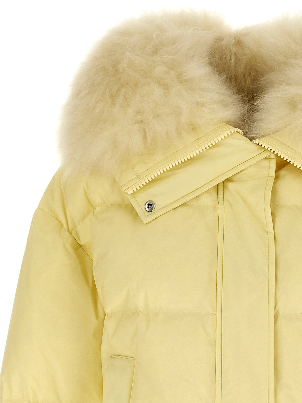 Army Yves Salomon Fur Insert Down Jacket