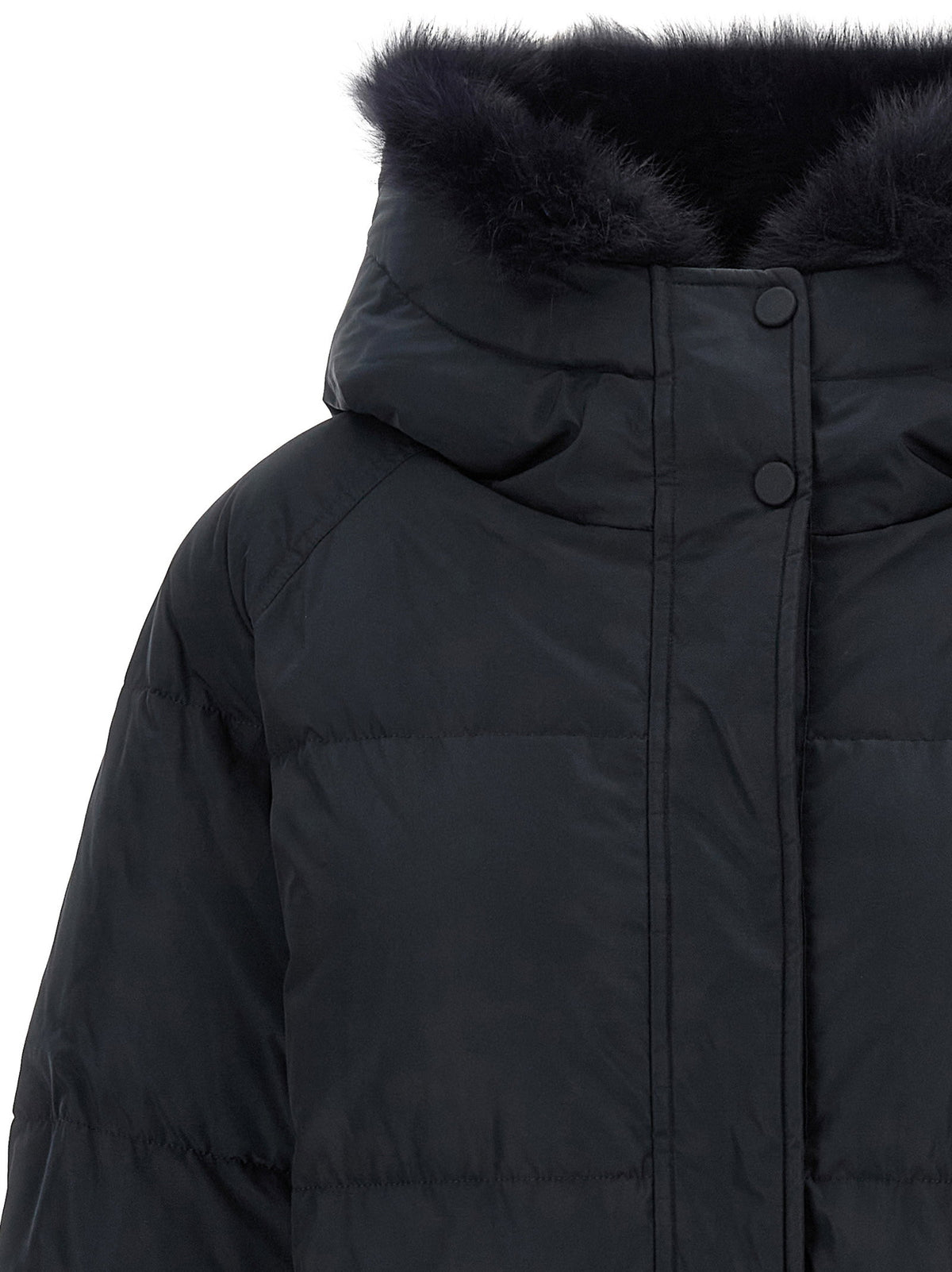 Army Yves Salomon Fox Fur Finishing Down Jacket