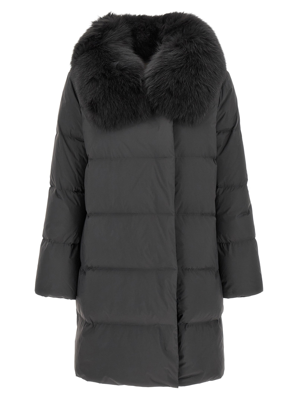 Army Yves Salomon Coat With Mittens