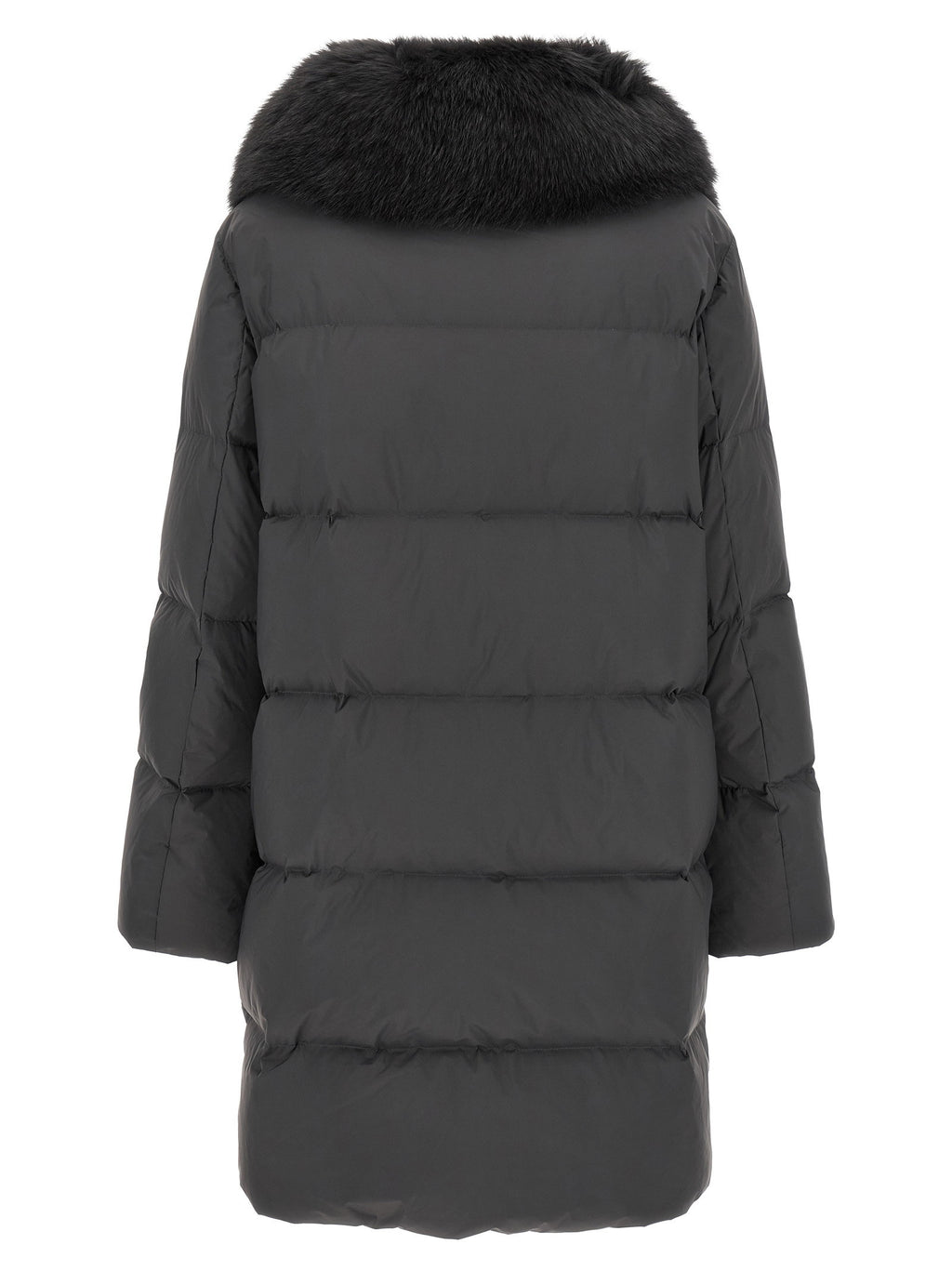Army Yves Salomon Coat With Mittens