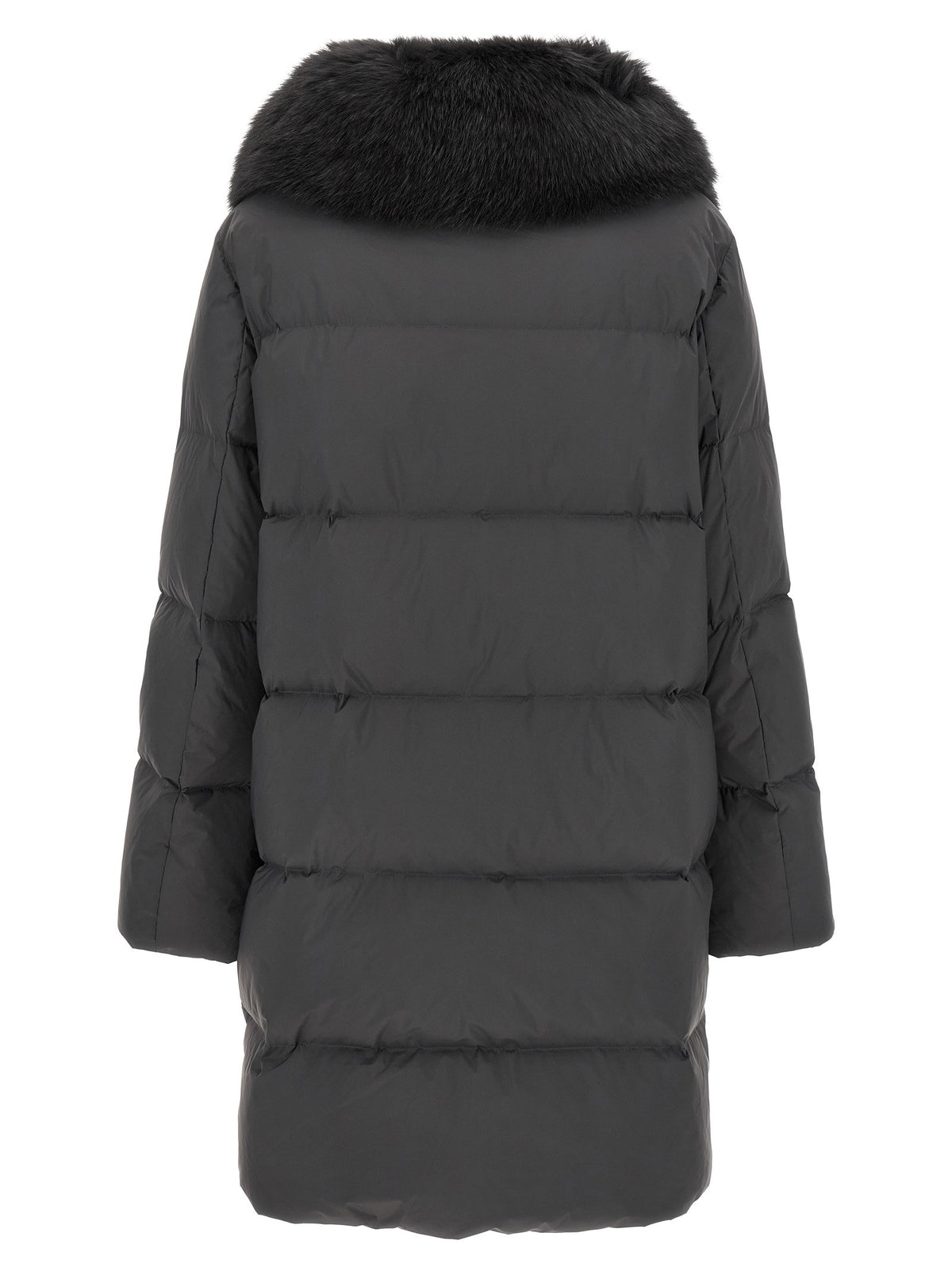 Army Yves Salomon Coat With Mittens