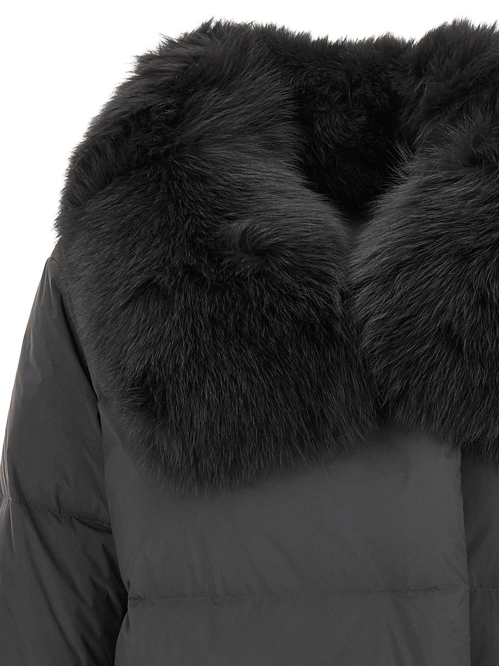 Army Yves Salomon Coat With Mittens
