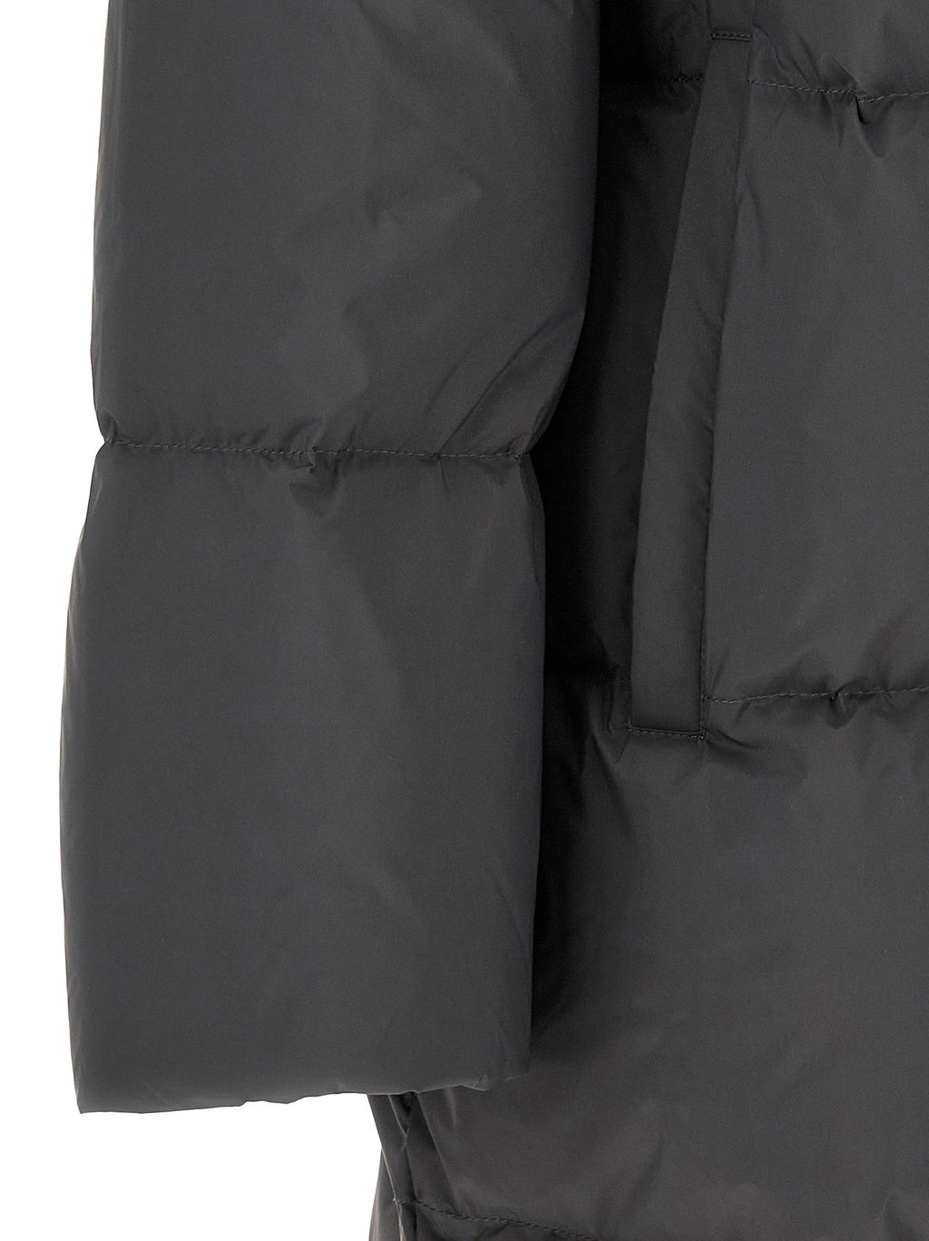Army Yves Salomon Coat With Mittens