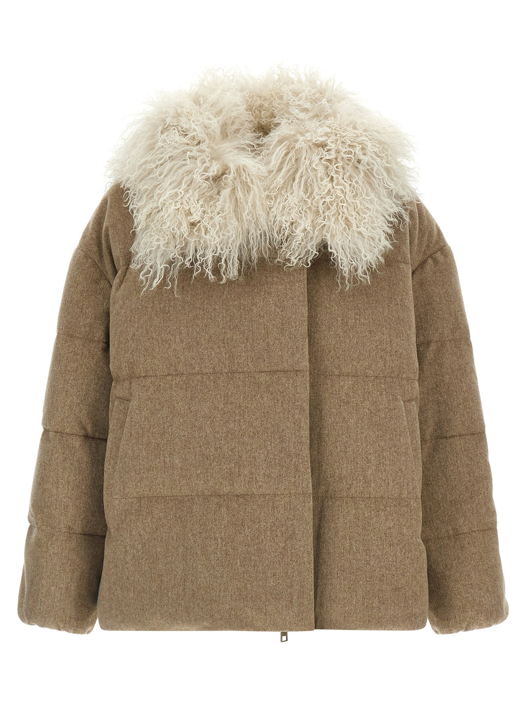 Army Yves Salomon Removable Insert Down Jacket