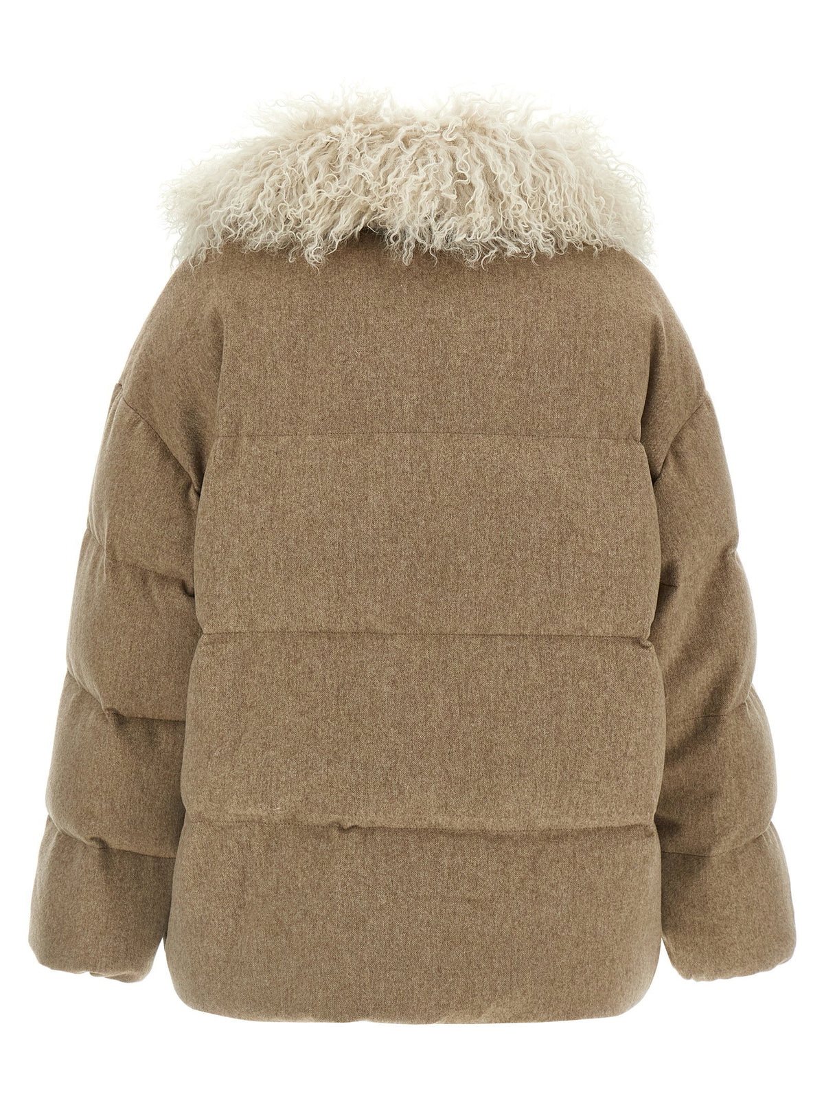 Army Yves Salomon Removable Insert Down Jacket