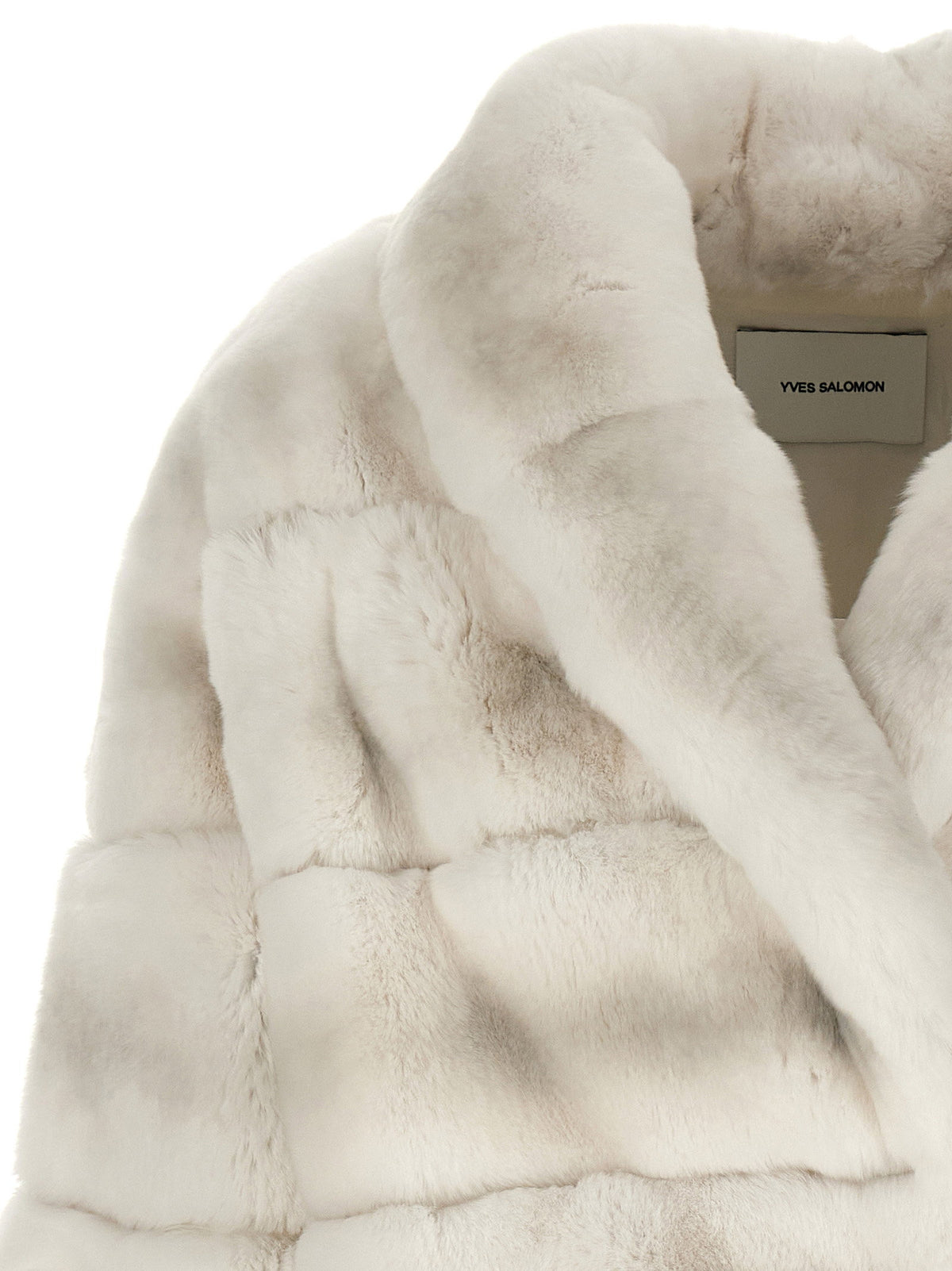 Yves Salomon Quilted Fur Coat