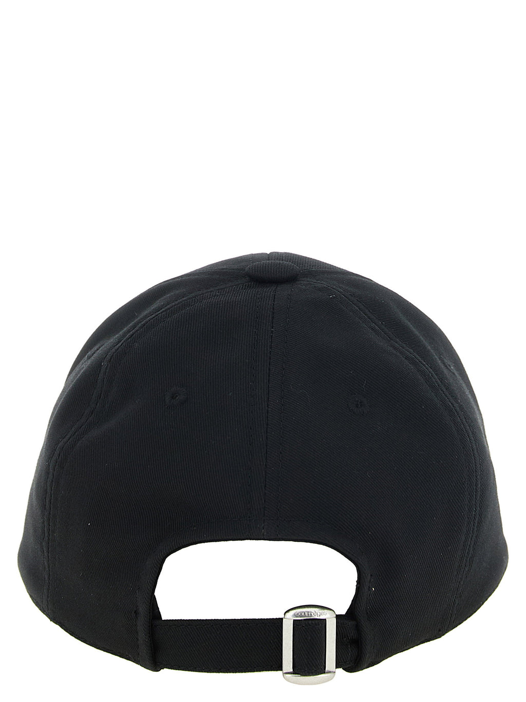 Courreges Ac Logo Cotton Cap Hat