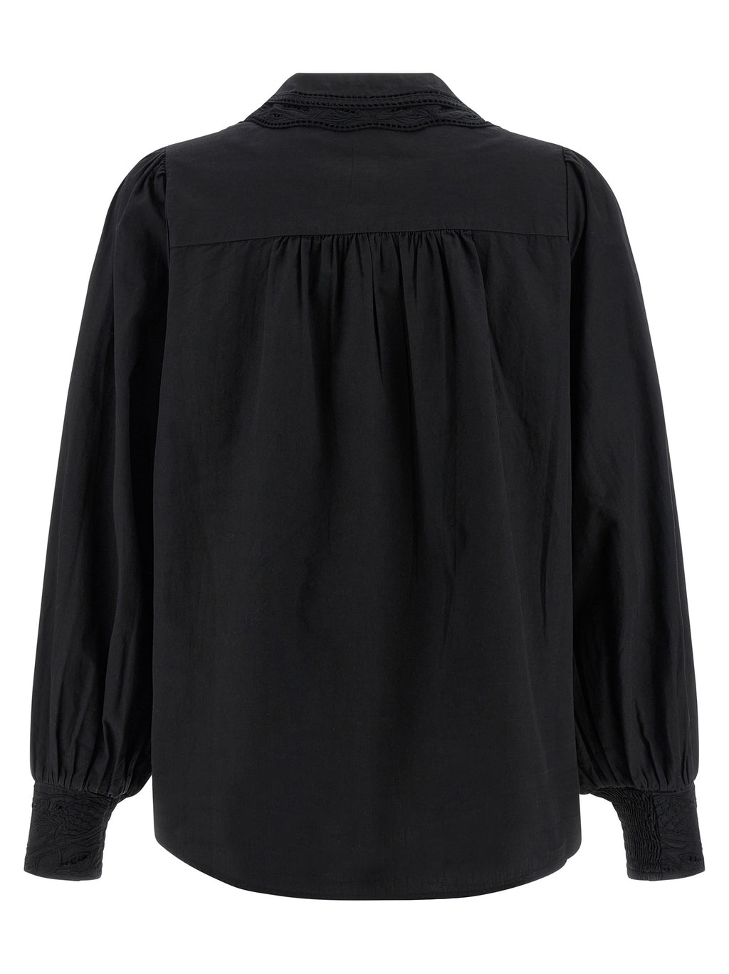 Farm Rio Black Embroidered Shirt