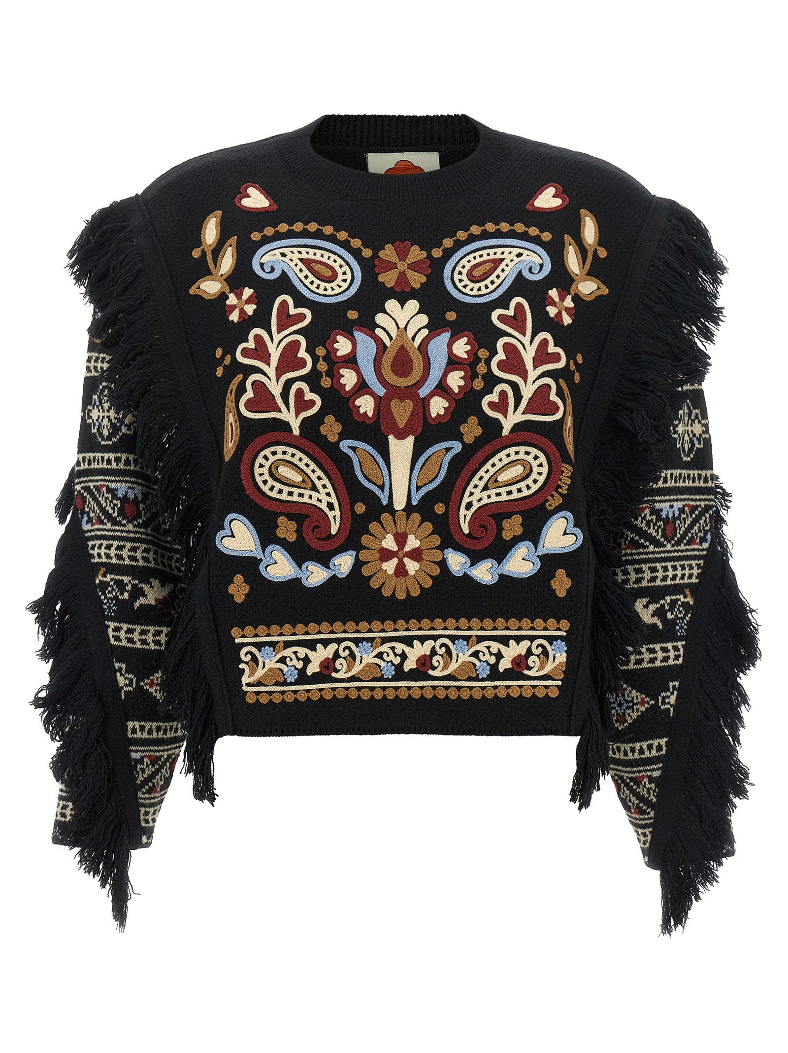 Farm Rio Cornely Embroidery Sweater