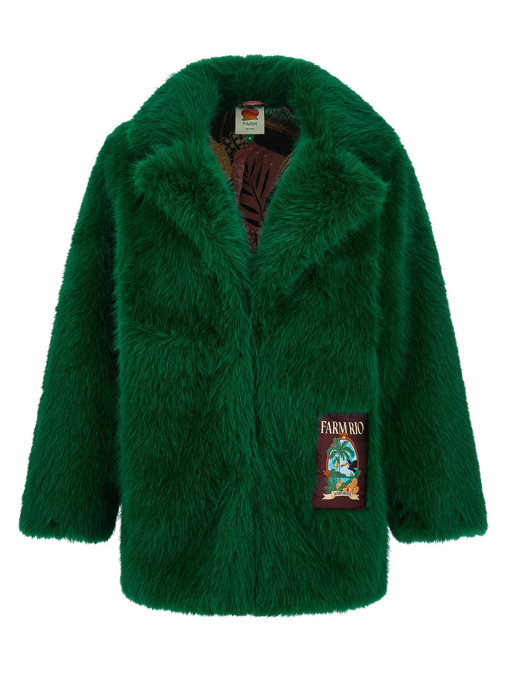Farm Rio Faux Fur Graphic Patch