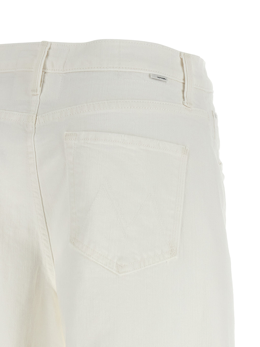 Mother The Whole Lot Zip Twist Fray Bermuda Shorts