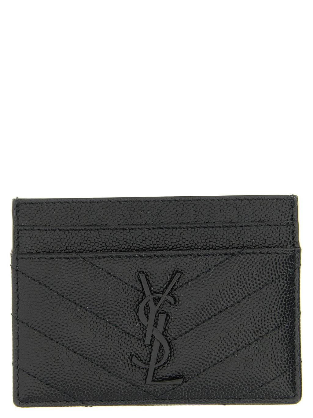 Saint Laurent Logo Matelassé Card Holder