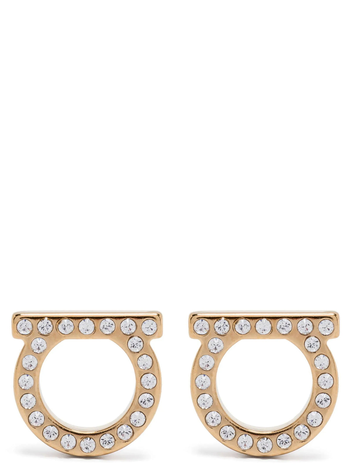 Ferragamo Gancini Crystals (l) Earrings