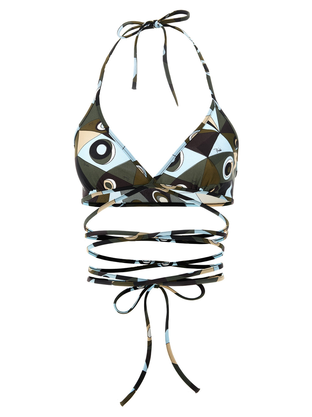 Emilio Pucci Triangle Bikini Top