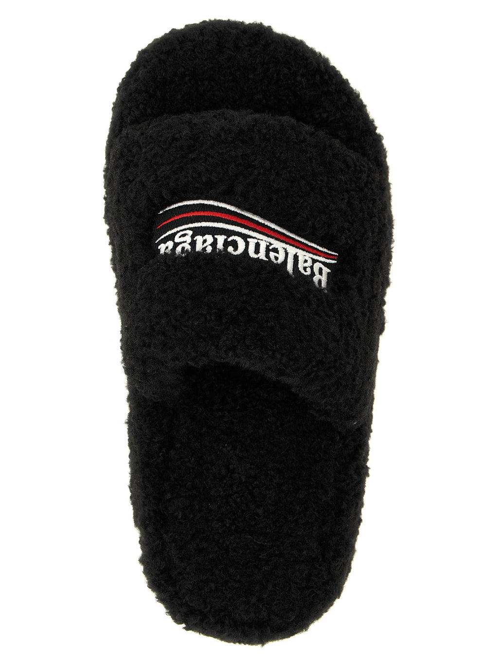 Balenciaga Furry Platform Slides