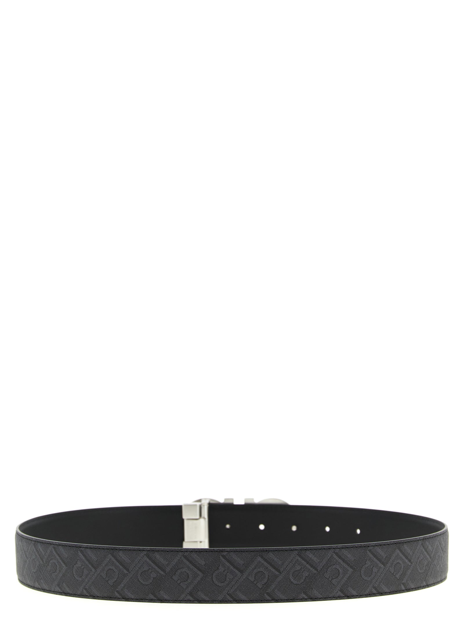 Ferragamo Gancini Print Reversible Belt