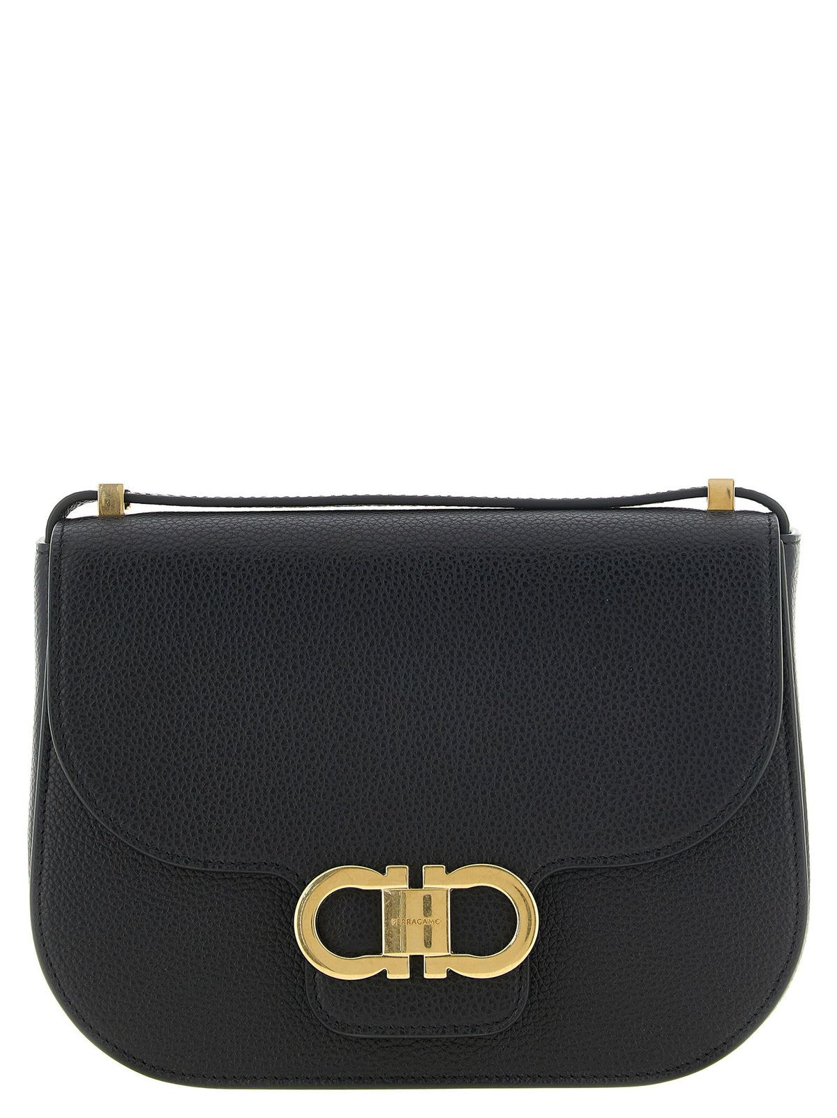 Ferragamo North-south Double Gancini Crossbody Bag