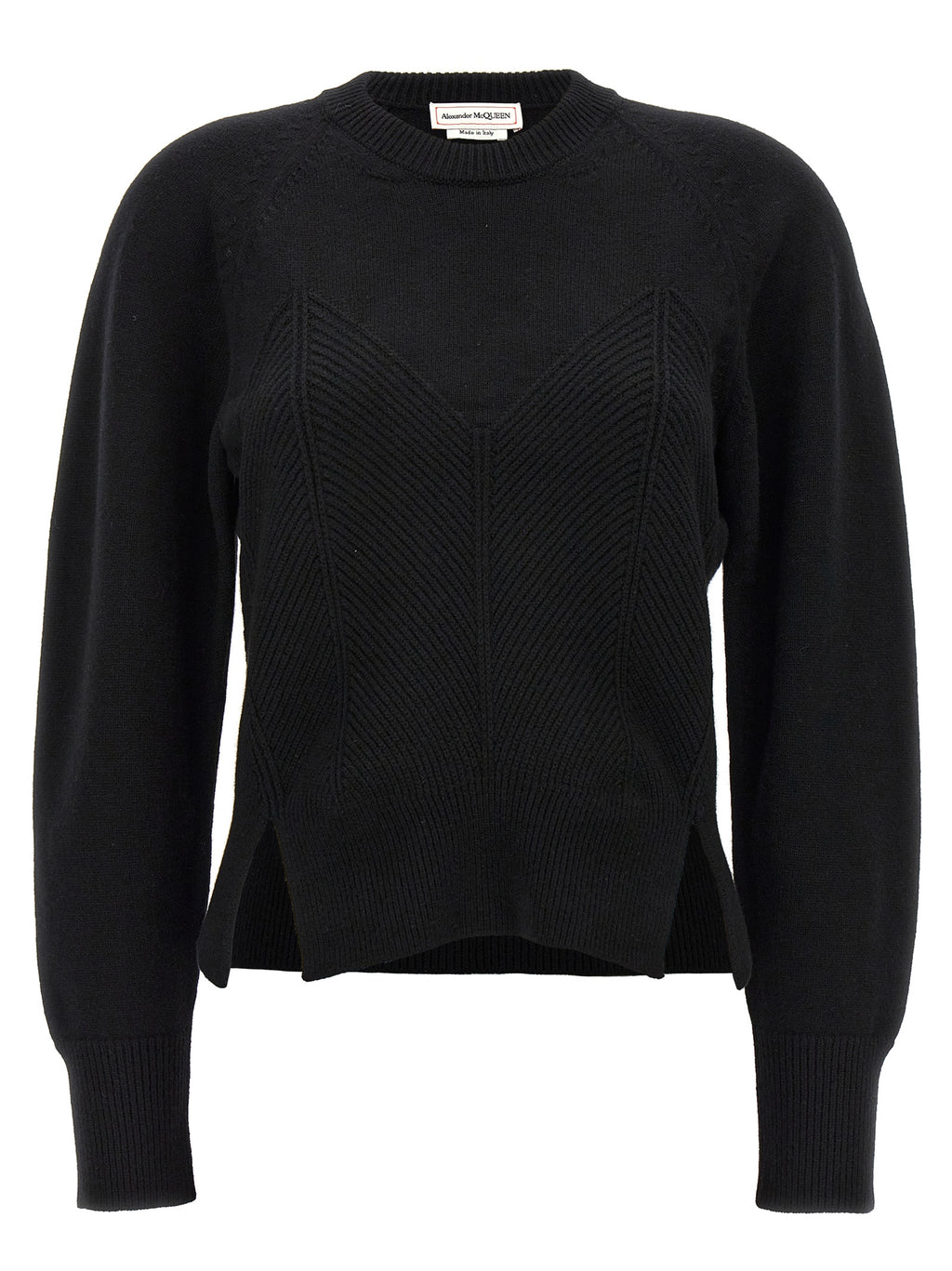Mcqueen Chevron Corset Sweater