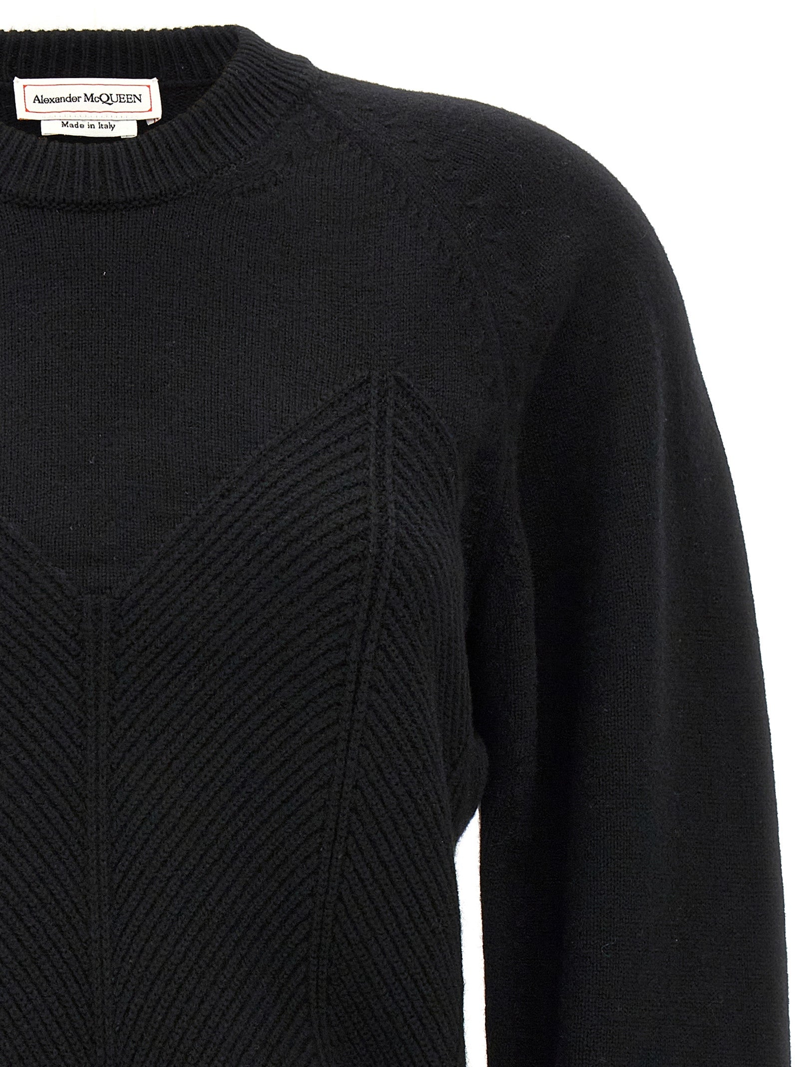 Mcqueen Chevron Corset Sweater