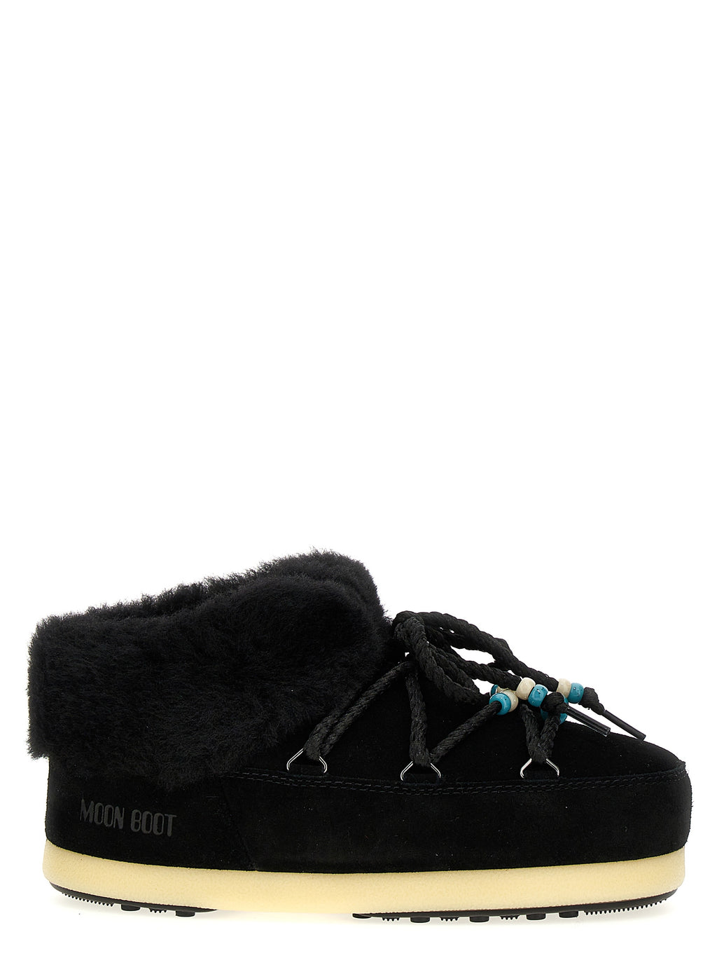 Moon Boot Mule Suede Beads Ankle Boots