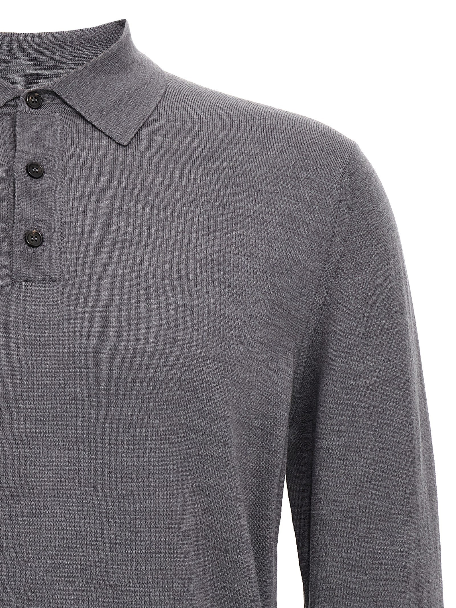 Zanone Virgin Wool Polo Shirt