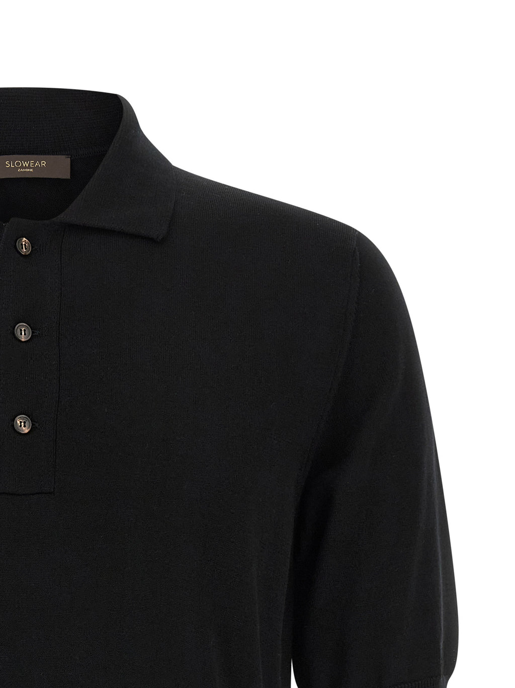 Zanone Cotton Knit Polo Shirt