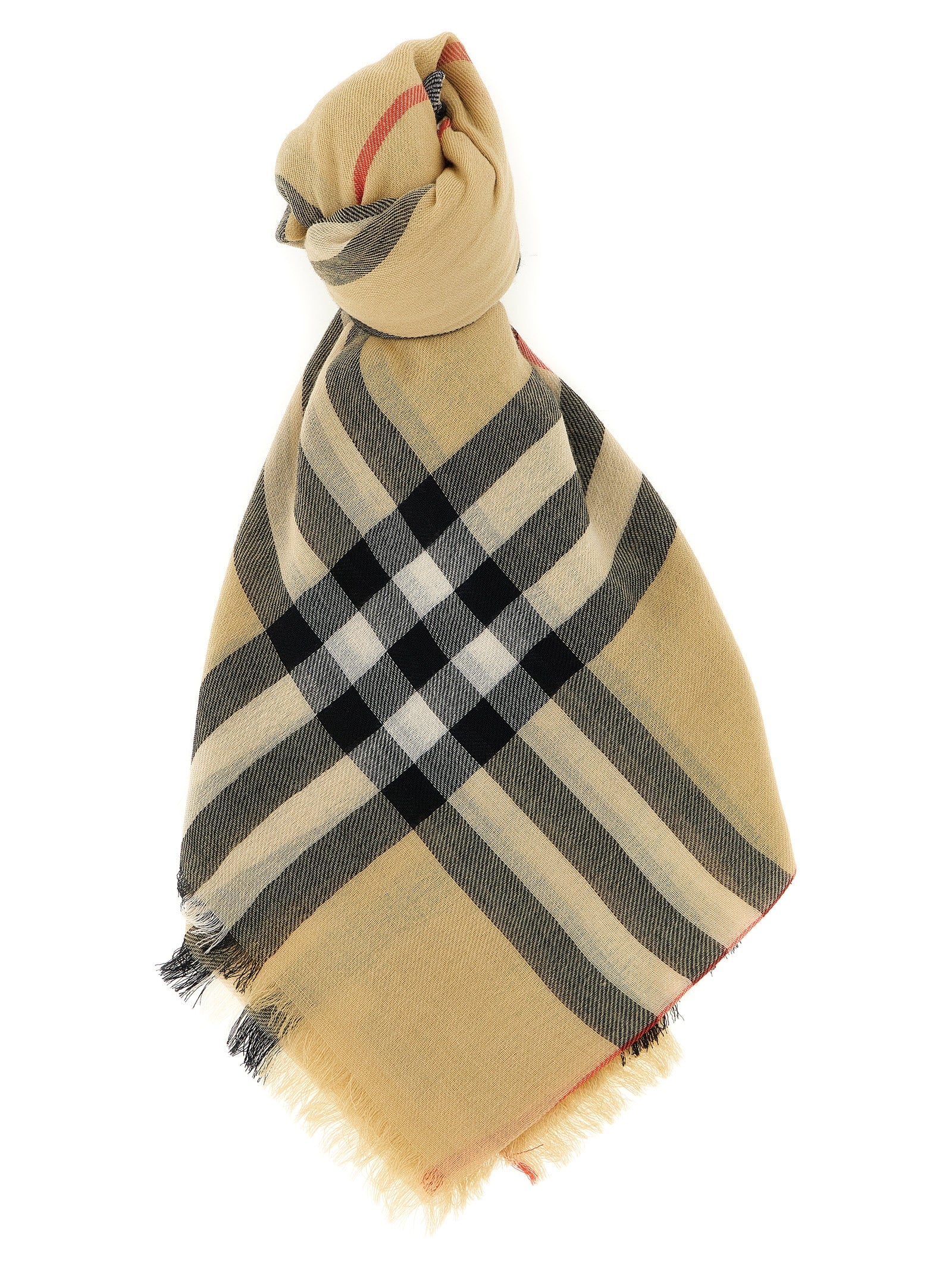 Burberry Check Wool Scarf