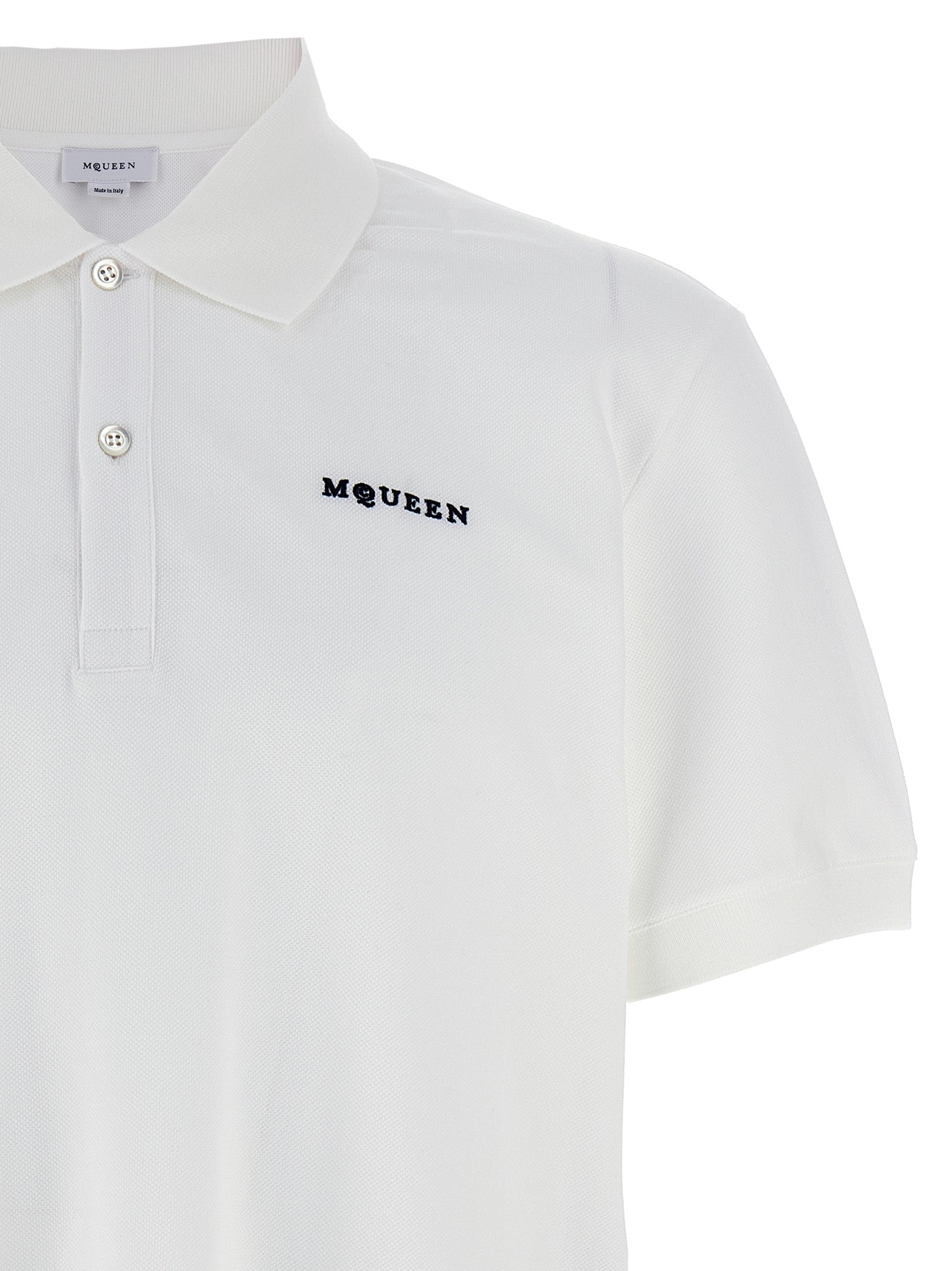 Alexander McQueen Logo Embroidery Polo Shirt