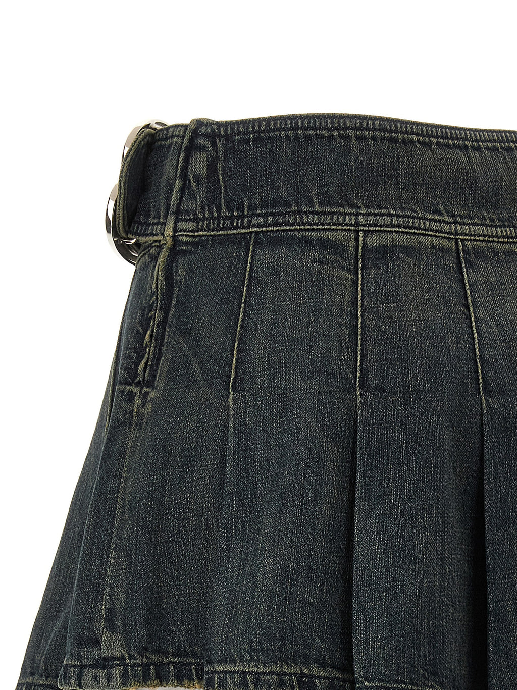 Balenciaga Buckle Pleated Skirt