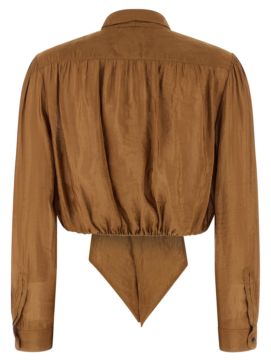Saint Laurent Lavallière Neck Blouse