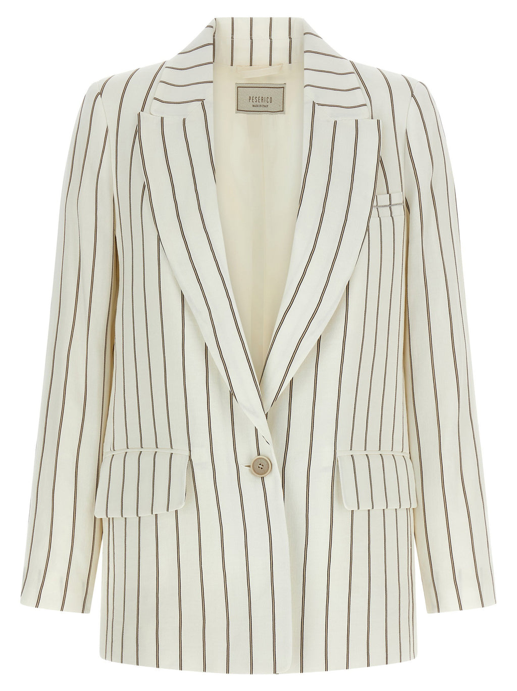 Peserico Pinstripe Twill Blazer
