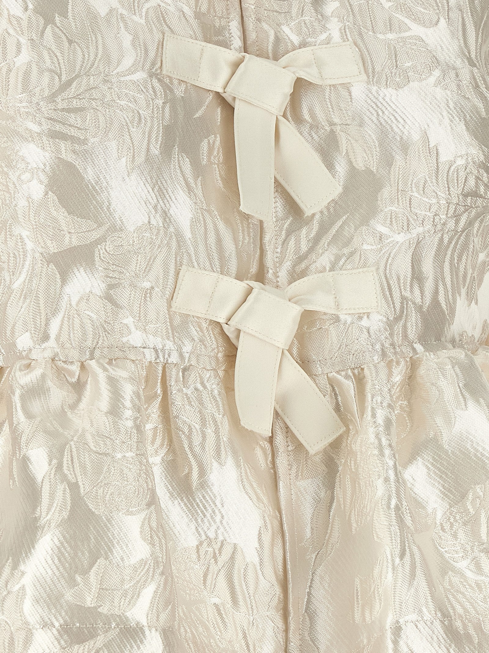 Ganni Satin Peplum Blouse