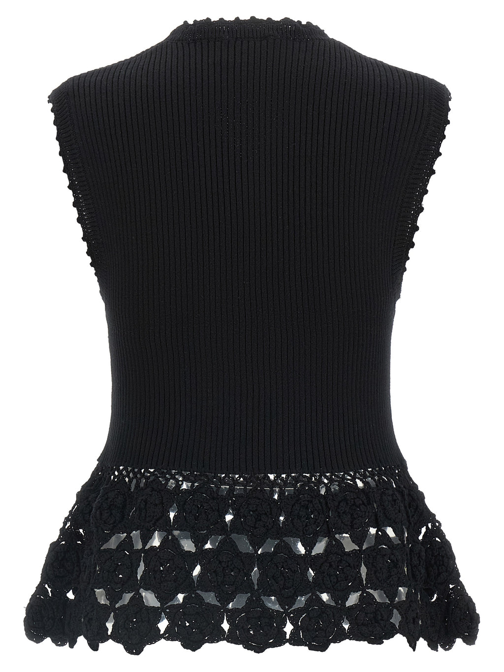 Ganni Cotton Crochet Vest