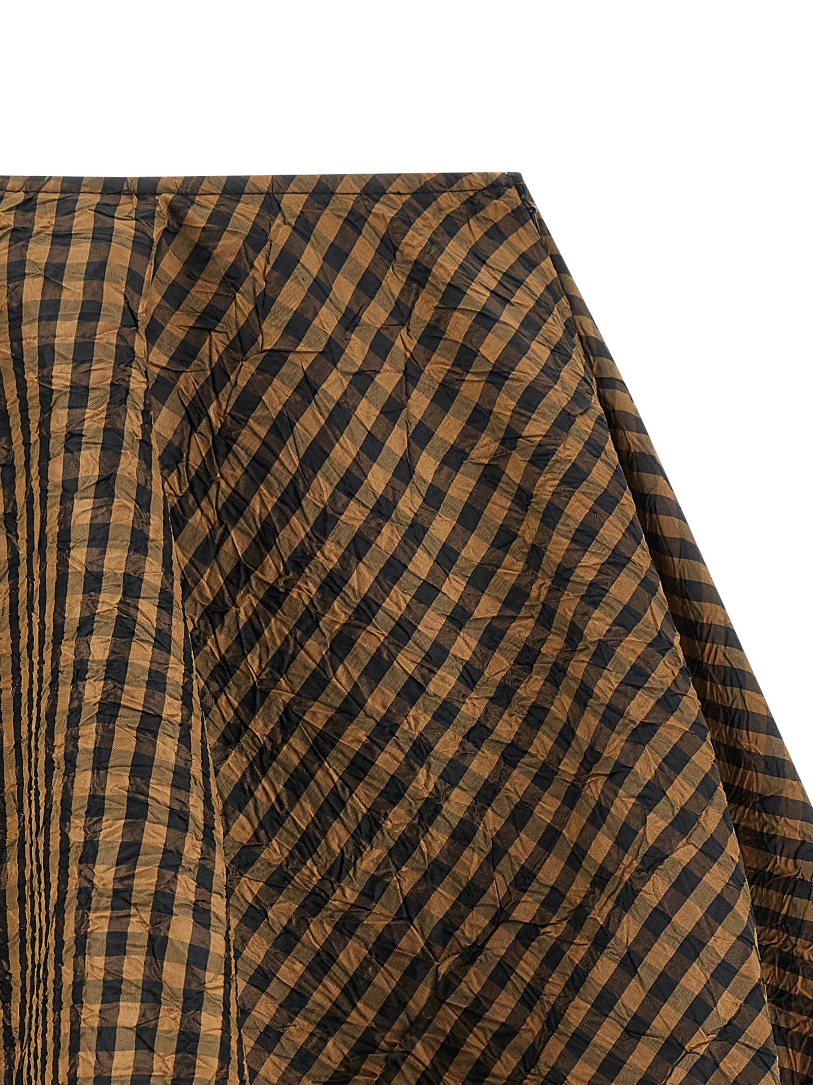 Ganni Crinckled Taffetà Skirt