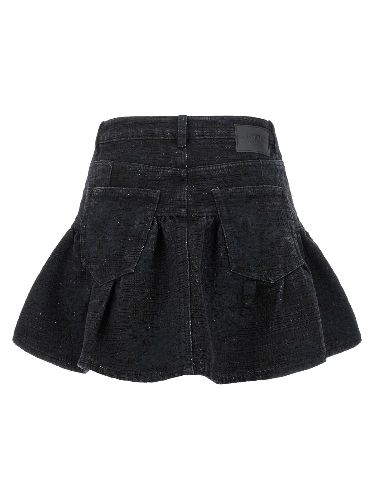 Ganni Lurex Denim Skirt