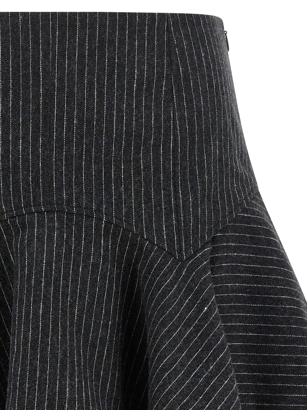 Ganni Pinstriped Flannel Skirt