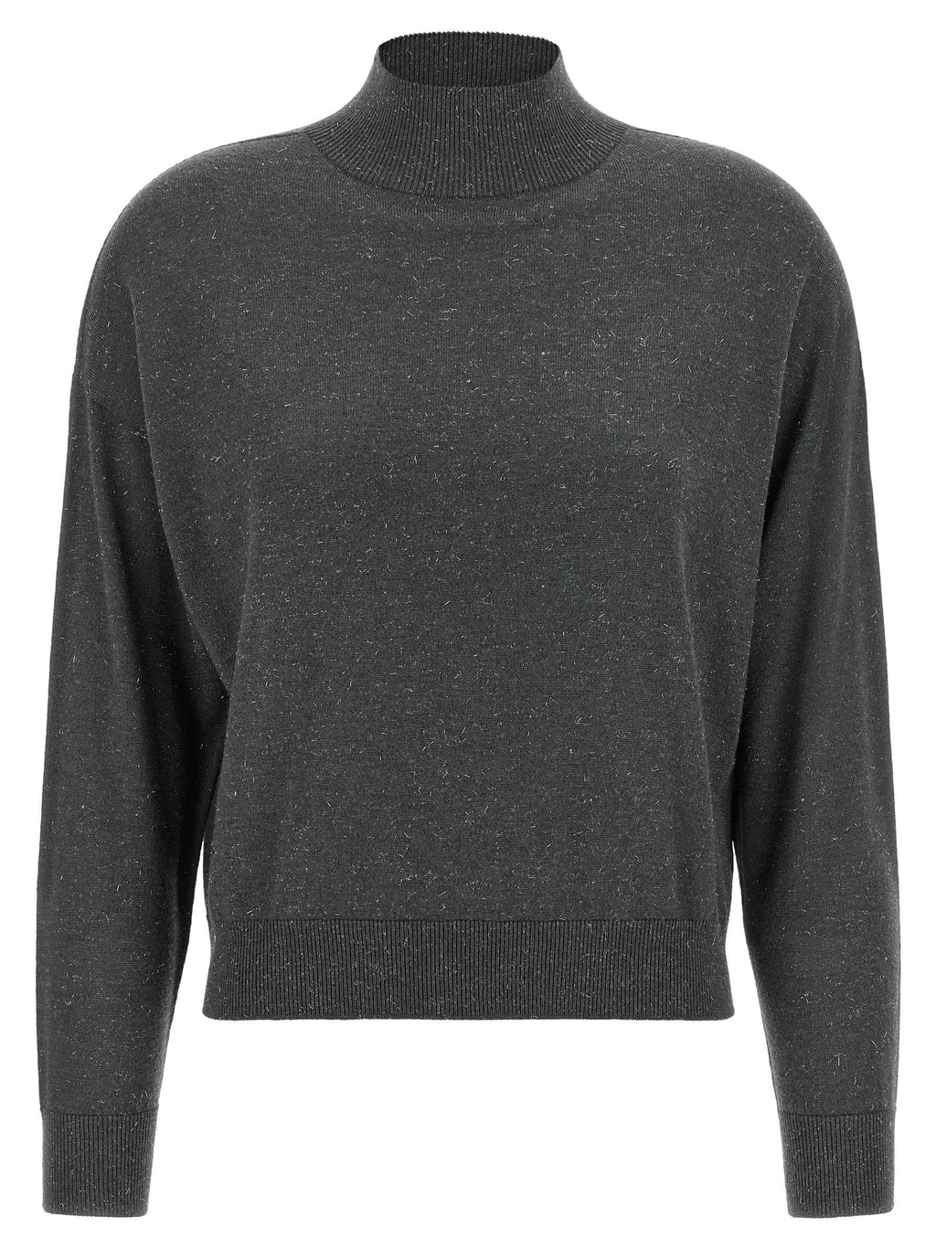 Peserico Lamé Thread Turtleneck Sweater