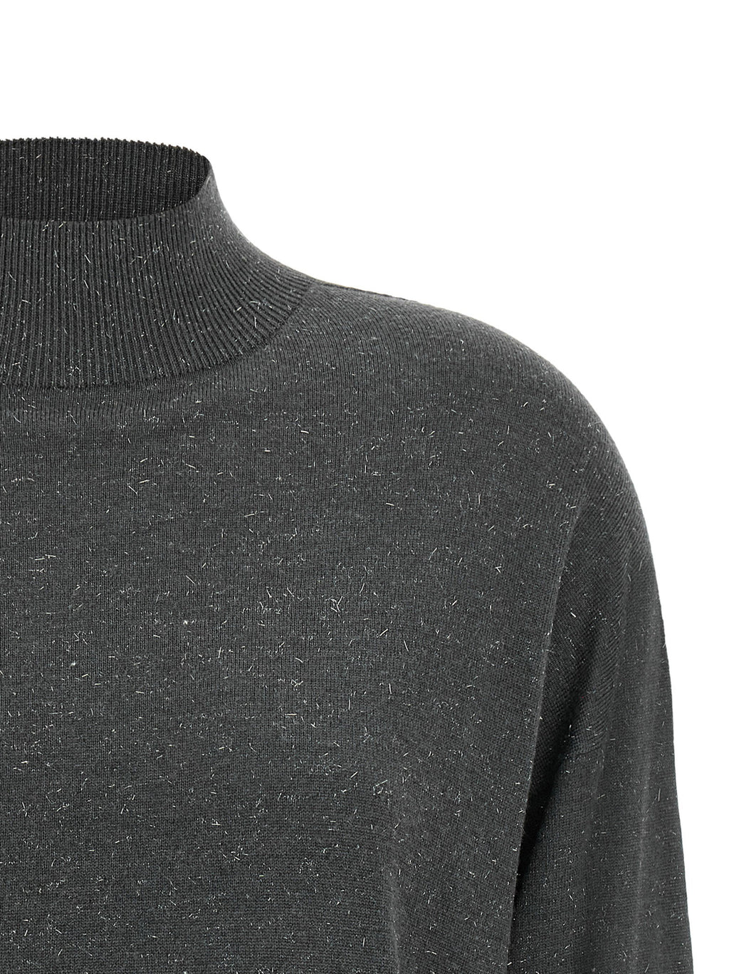 Peserico Lamé Thread Turtleneck Sweater