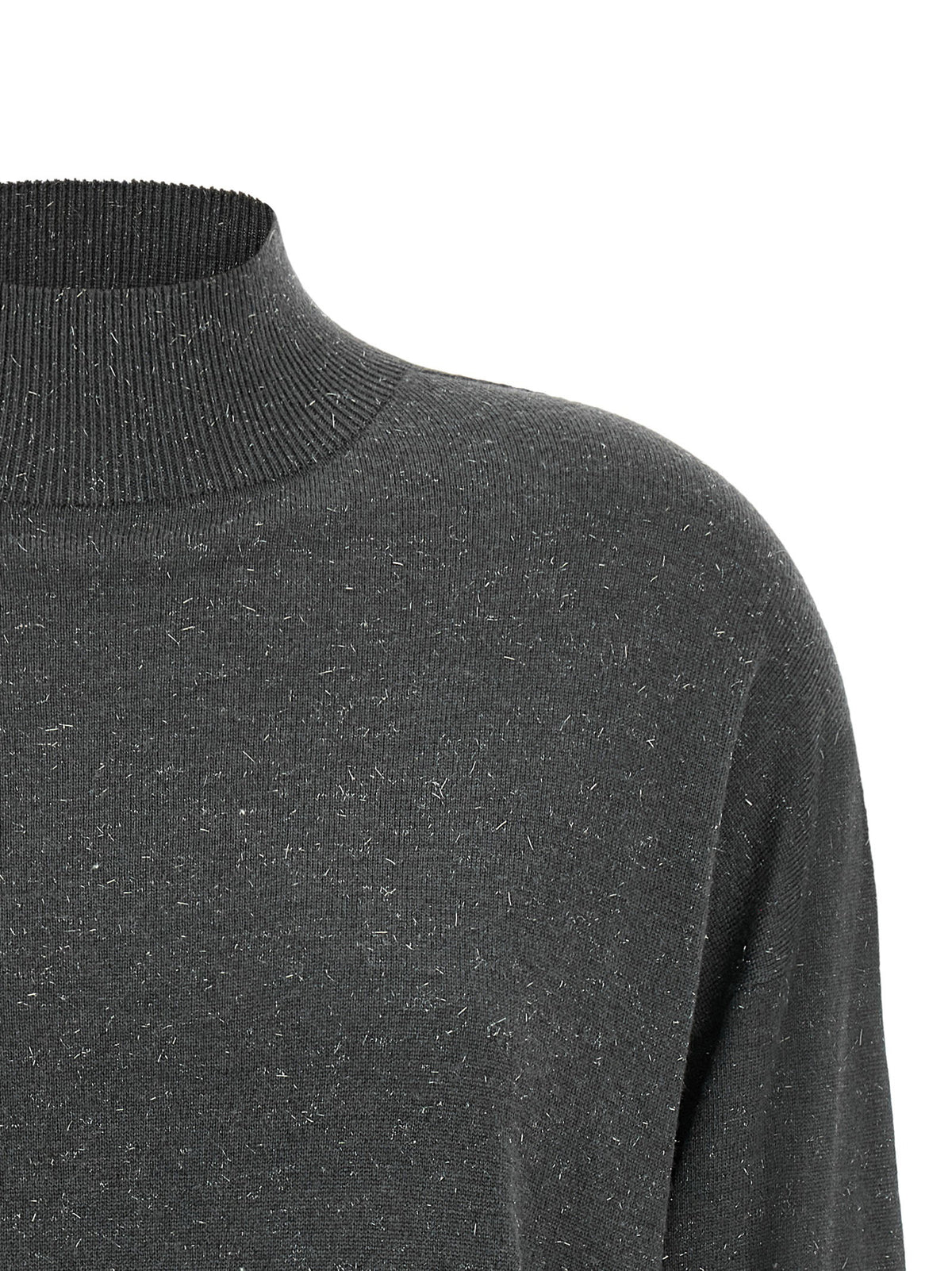 Peserico Lamé Thread Turtleneck Sweater