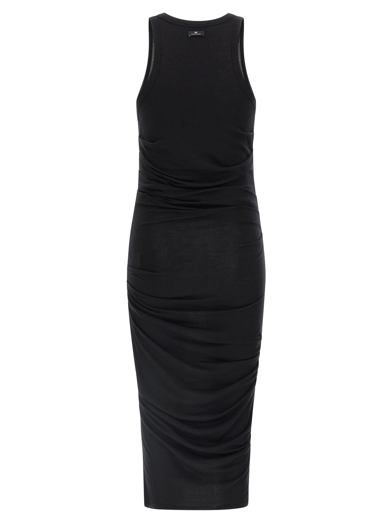 Elisabetta Franchi Logo Embroidery Dress