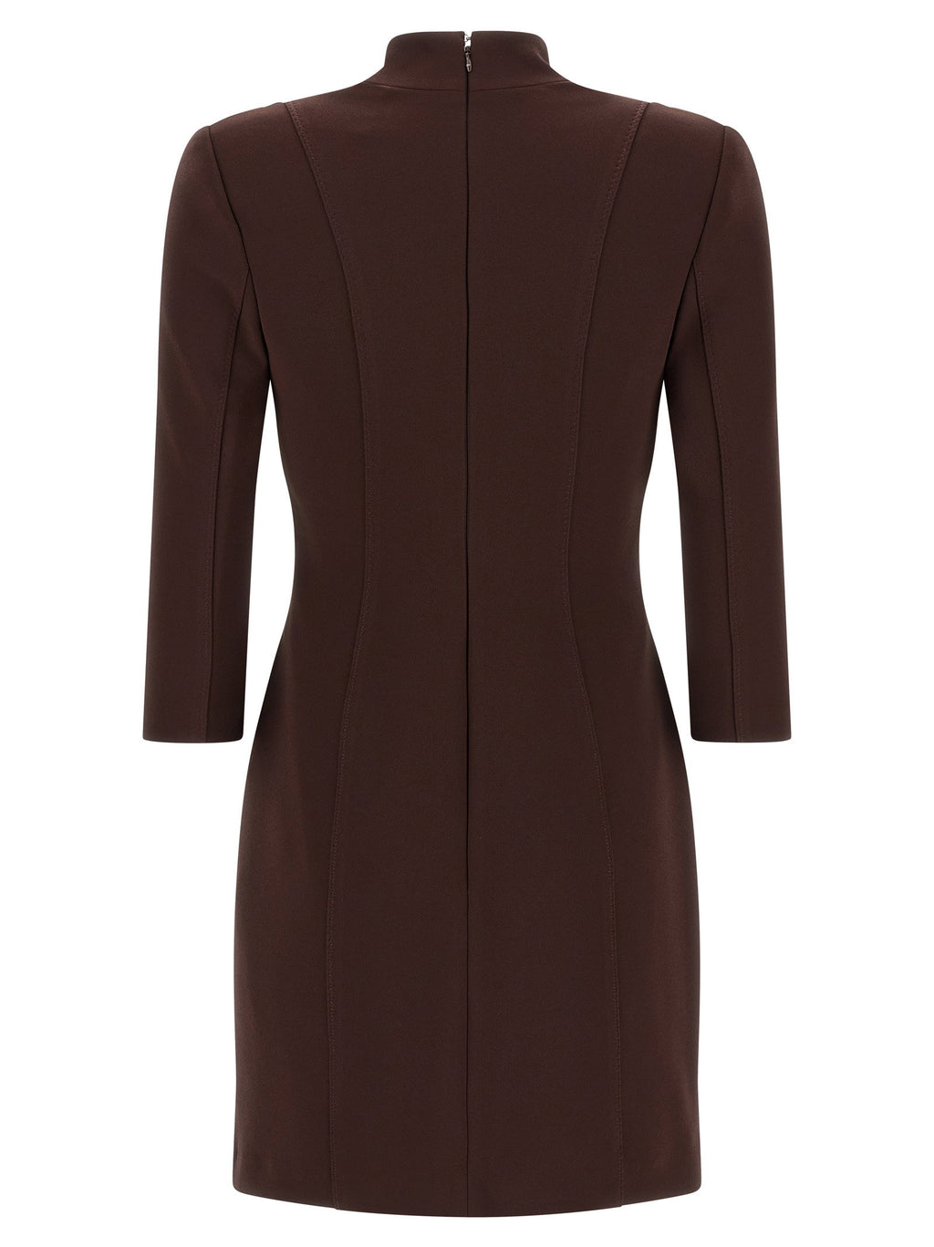 Elisabetta Franchi Logo Dress With Elastic Bands