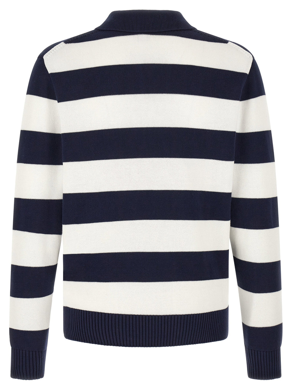 Lacoste Striped Pulover With Polo Collar