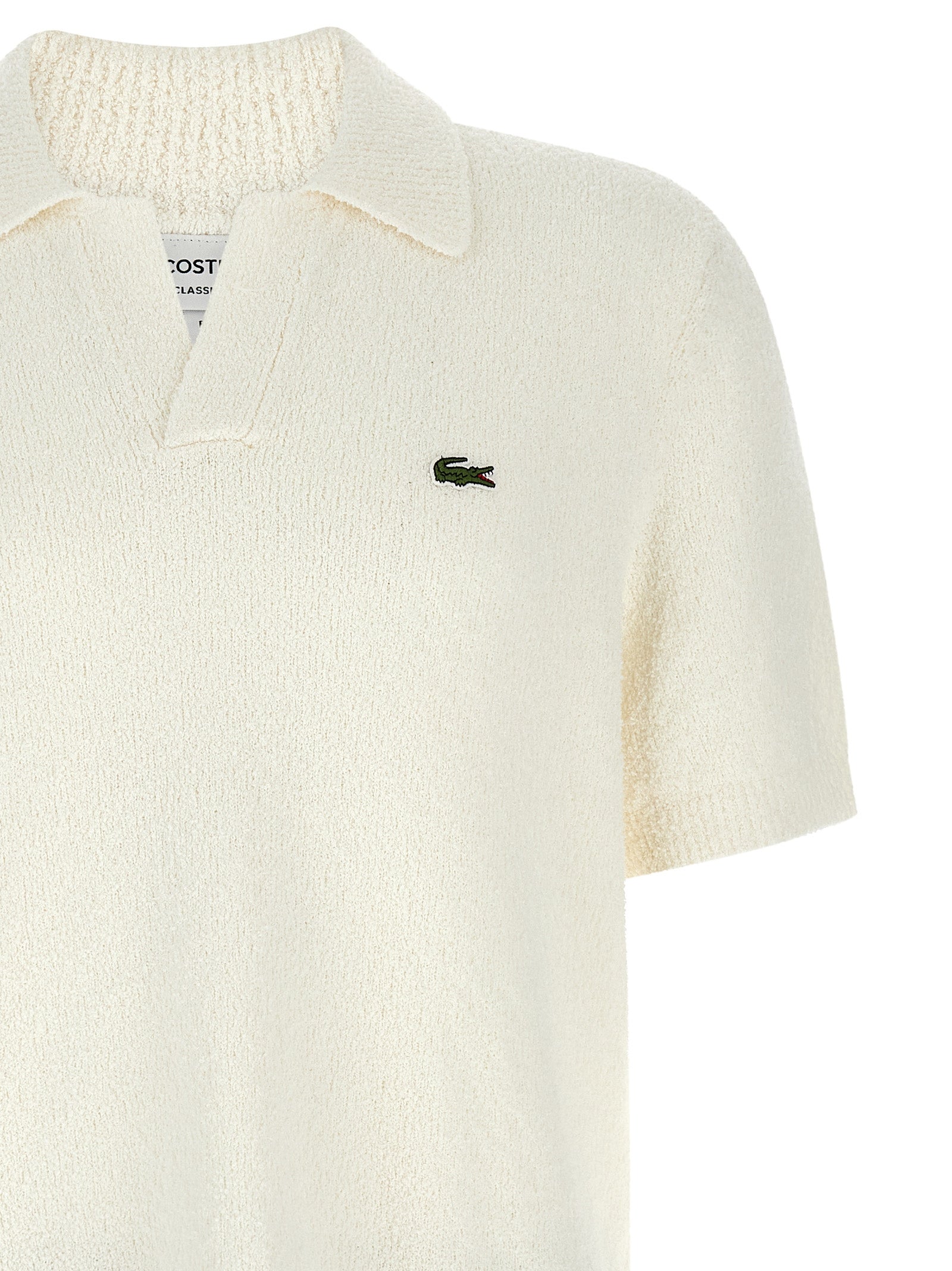 Lacoste Bouclé Knitted Polo Shirt