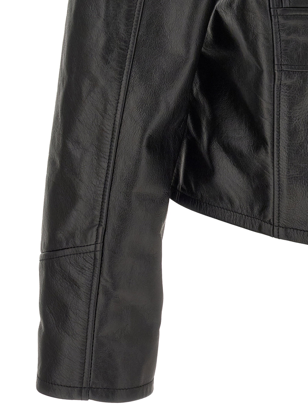 Amiri Leather Jacket With Zip