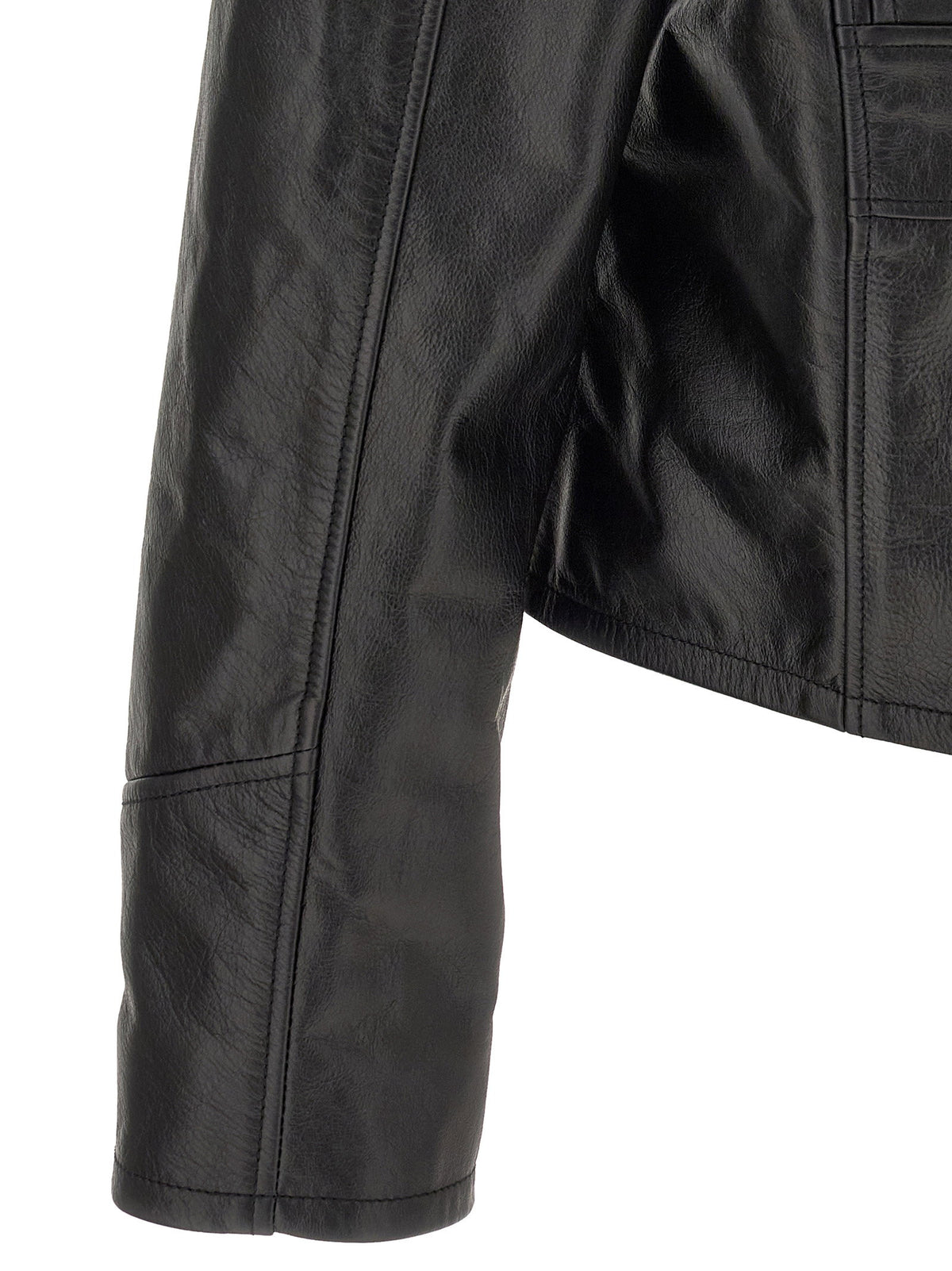 Amiri Leather Jacket With Zip