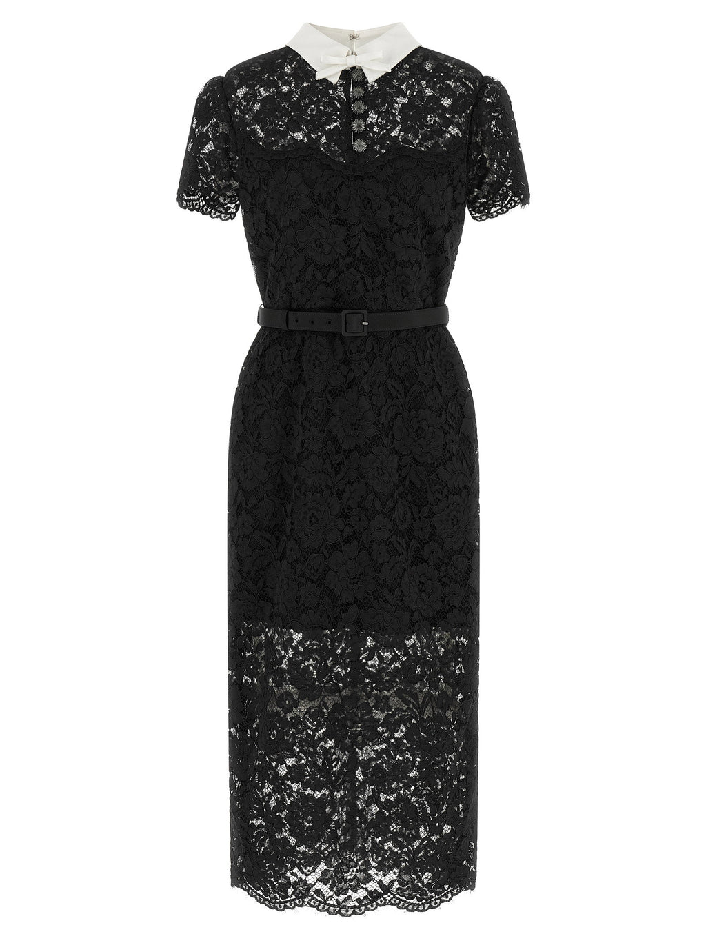 Self-Portrait Lace Dress With Collar