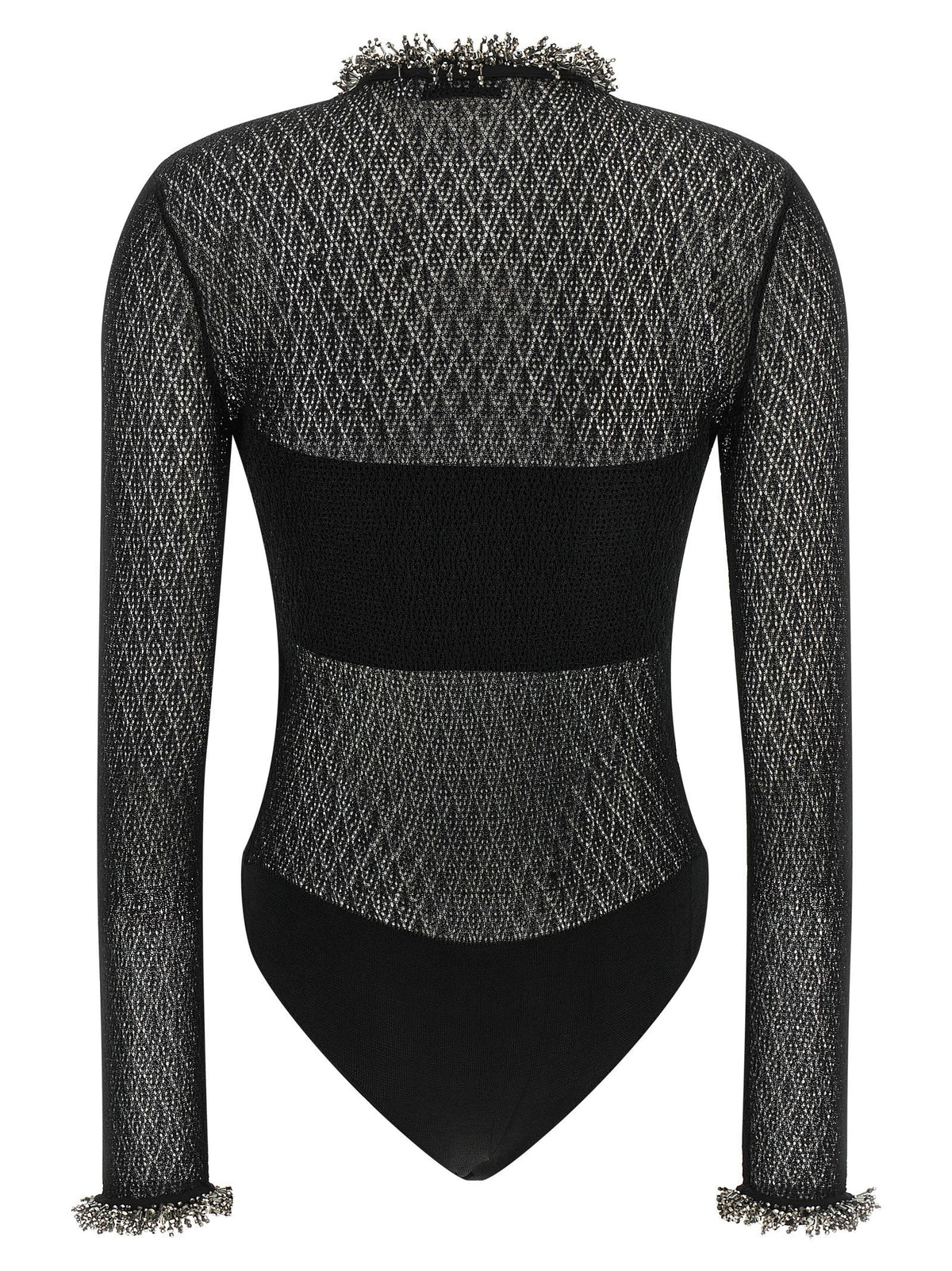 Self-Portrait Openwork Knitted Bodysuit