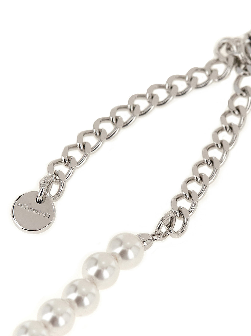Self-Portrait Black Bow Pearl Necklace