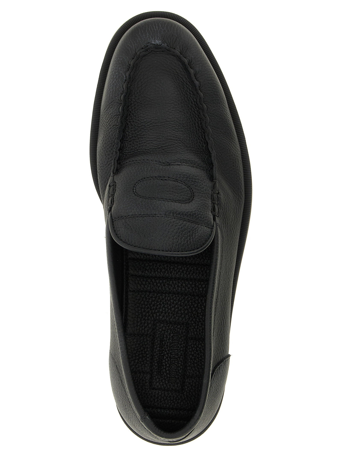 John Lobb Pace Light Grain Loafers