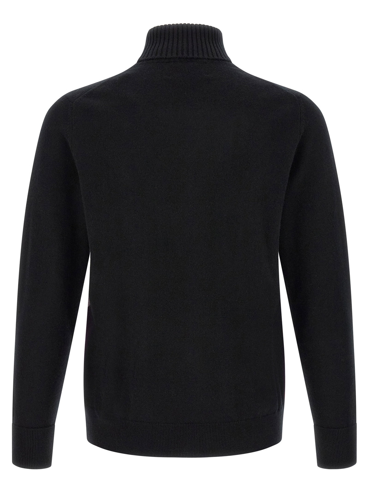 Ballantyne Classic Diamond Intarsia Turtleneck Sweater